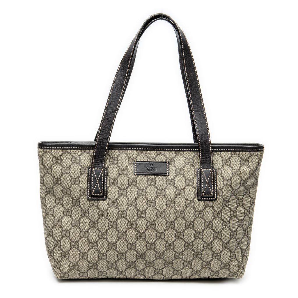 Shoulder Bag Small Joy Tote Dark Brown Supreme Coated Canvas