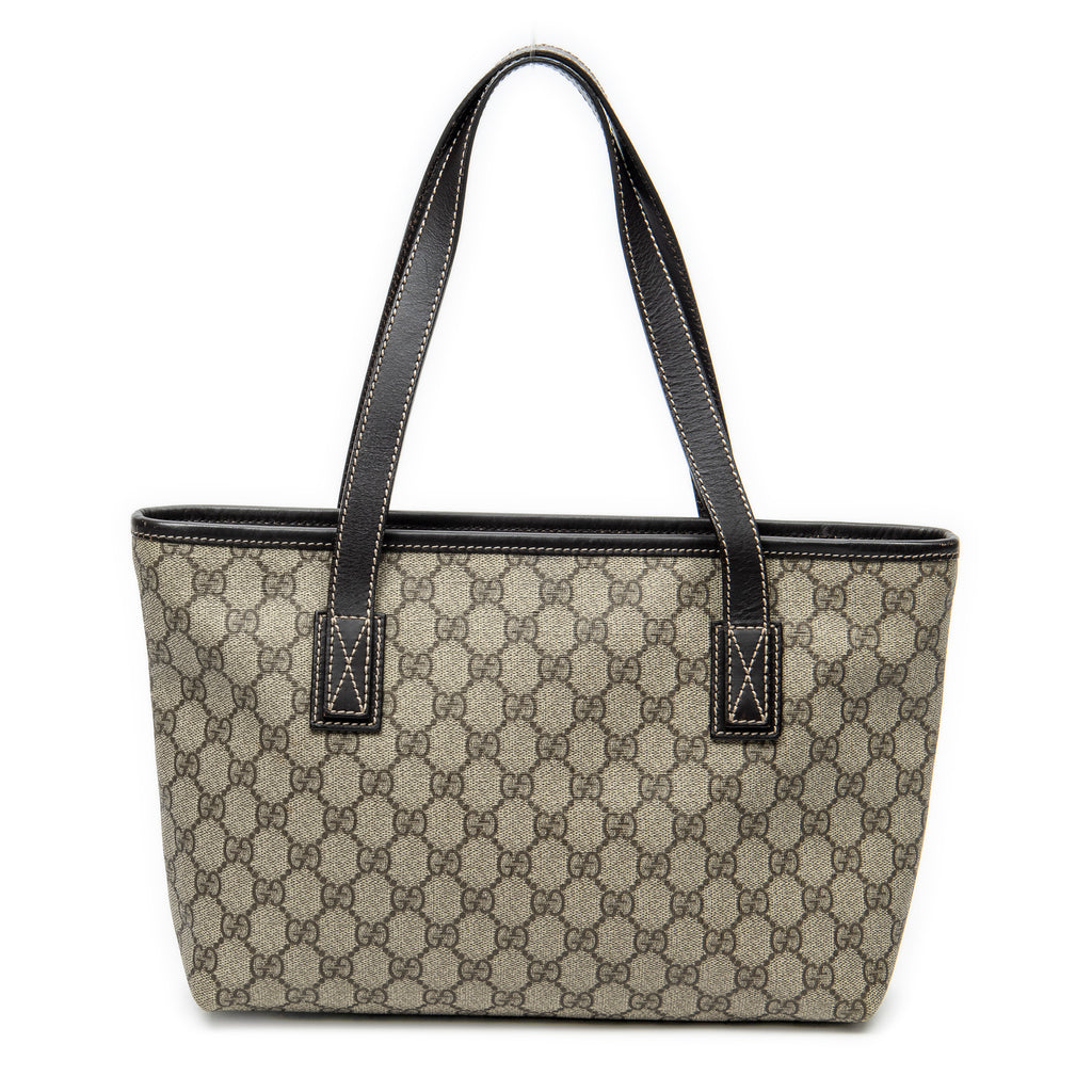 Shoulder Bag Small Joy Tote Dark Brown Supreme Coated Canvas