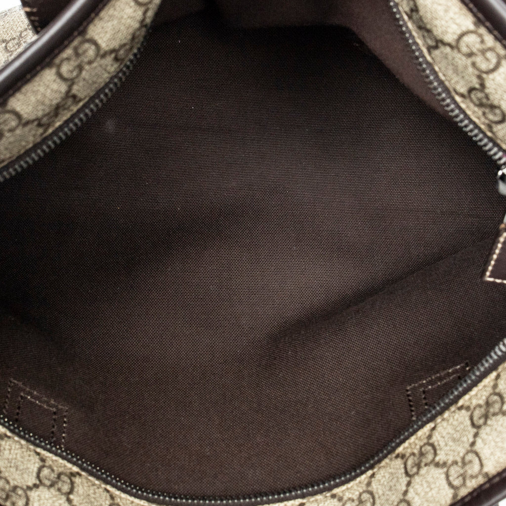 Shoulder Bag Small Joy Tote Dark Brown Supreme Coated Canvas