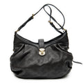 Shoulder Bag XS Hobo Brown Mahina Leather