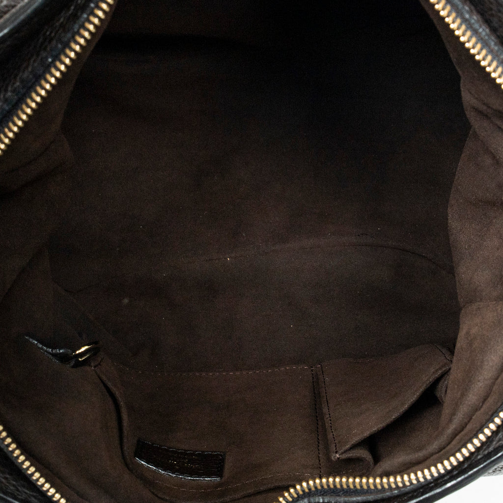 Shoulder Bag XS Hobo Brown Mahina Leather