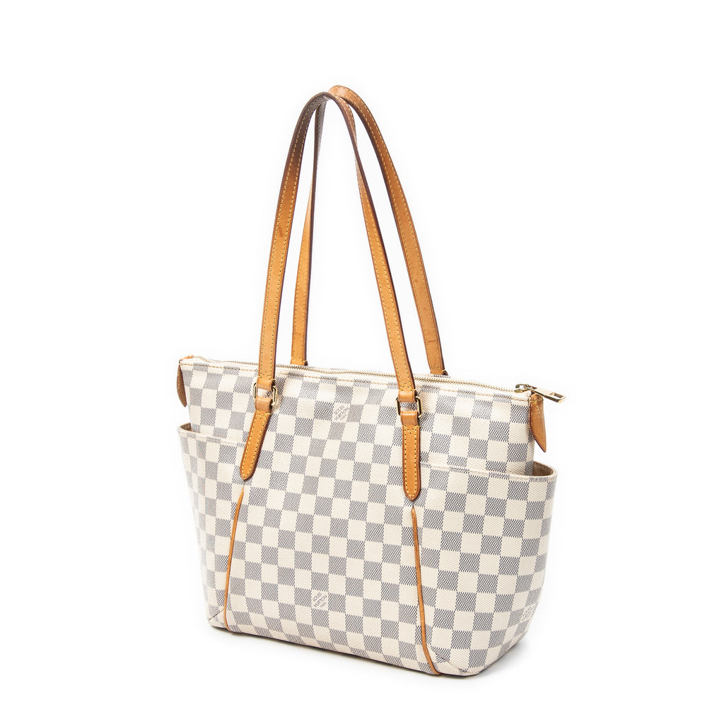 Bolso de Hombro Totally PM Damier Azur Marfil