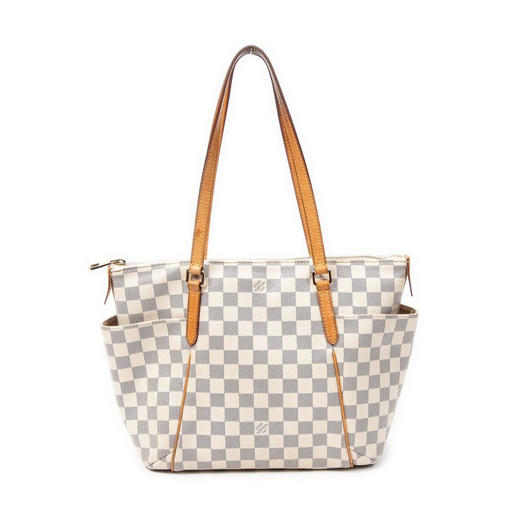 Bolso de Hombro Totally PM Damier Azur Marfil