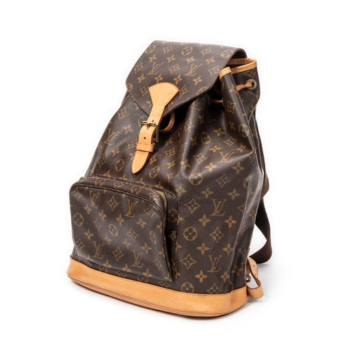 Backpack Montsouris GM Brown Monogram Canvas