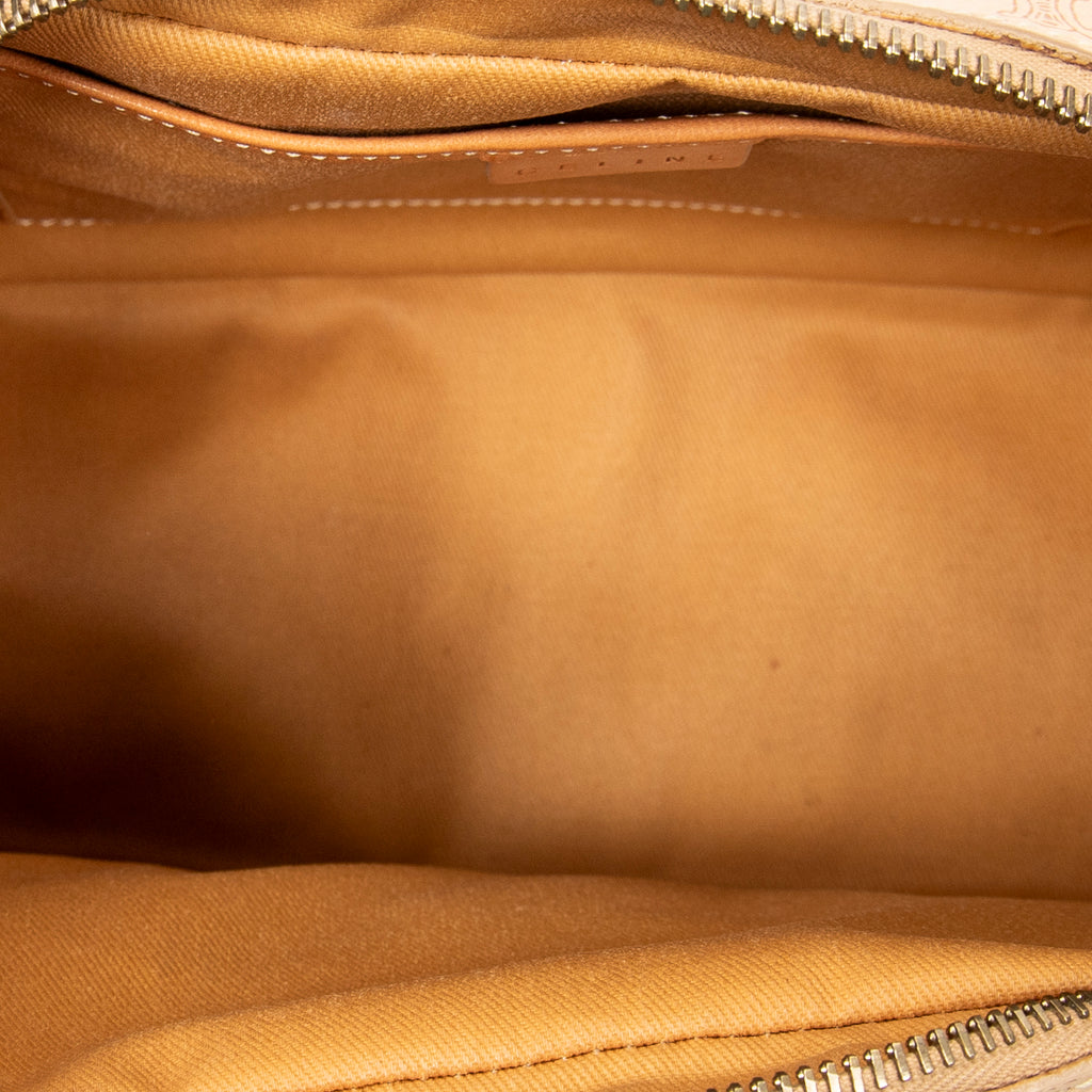 Handbag Vintage Small Bowler Tote Beige Macadam Coated Canvas