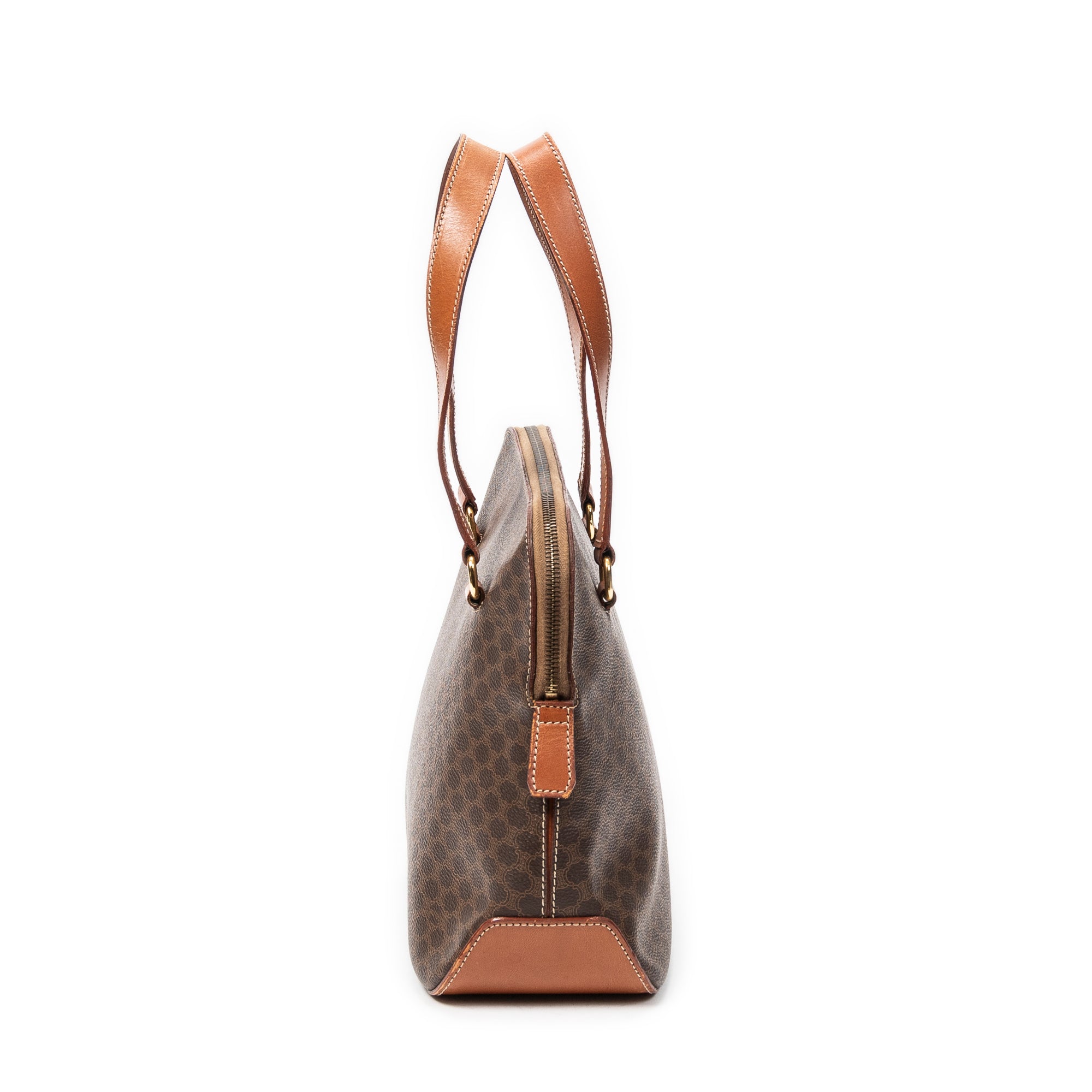 Shoulder Bag Vintage Macadam Tote Brown Macadam Coated Canvas