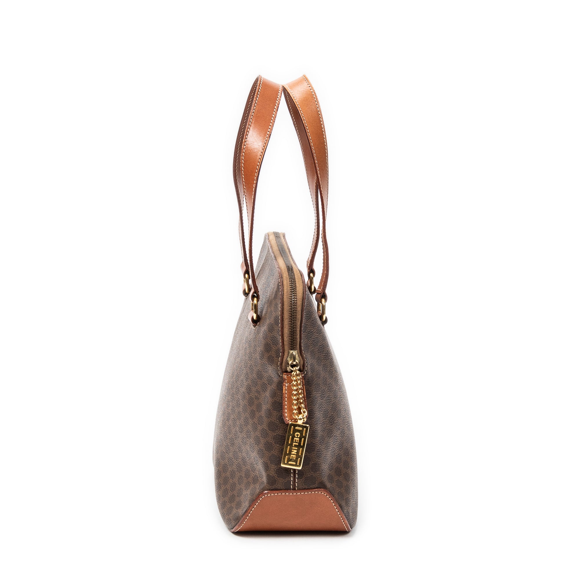 Shoulder Bag Vintage Macadam Tote Brown Macadam Coated Canvas