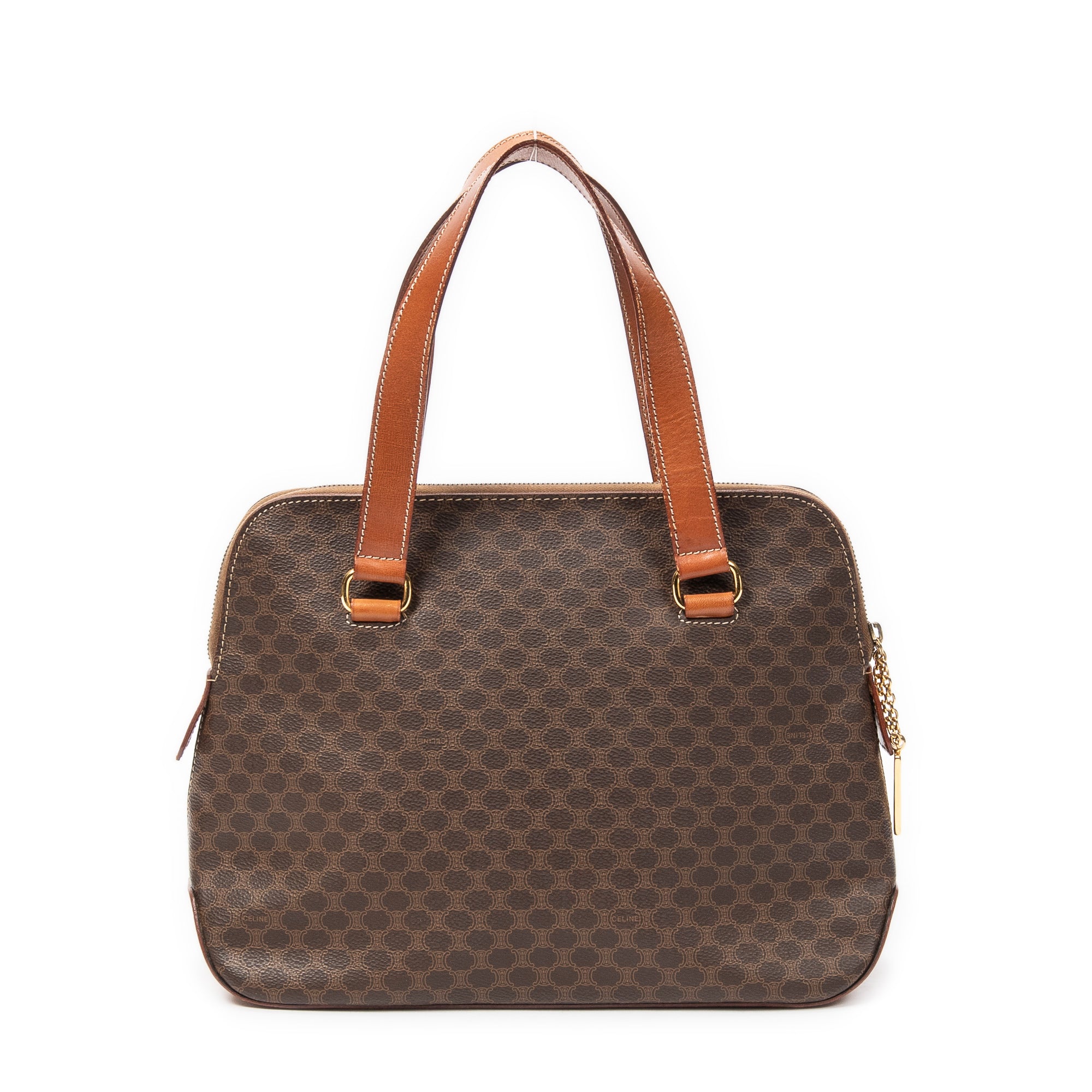 Shoulder Bag Vintage Macadam Tote Brown Macadam Coated Canvas