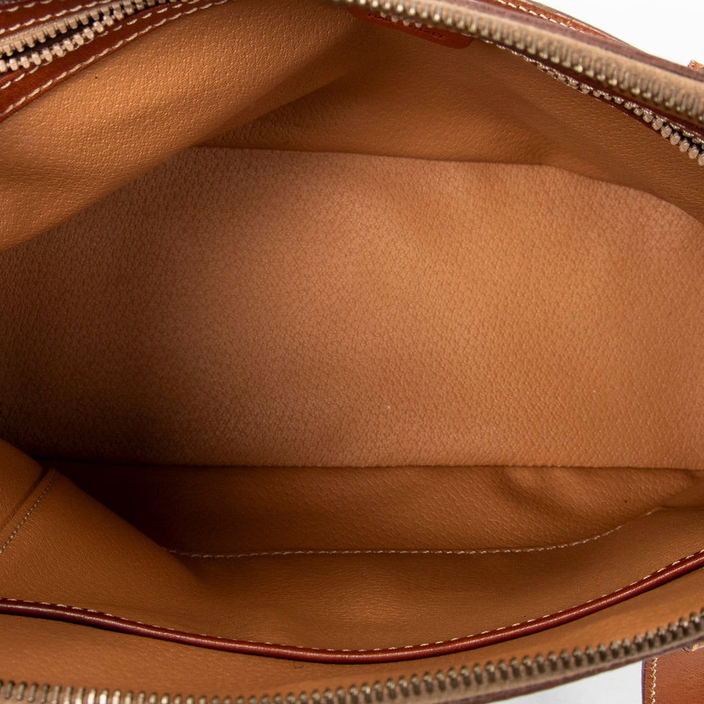 Bolso de hombro Vintage Macadam Tote Lona revestida Macadam marrón