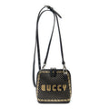 Shoulder Bag Mini Guccy Dome Crossbody Black Calfskin Leather