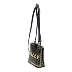 Shoulder Bag Mini Guccy Dome Crossbody Black Calfskin Leather