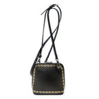 Shoulder Bag Mini Guccy Dome Crossbody Black Calfskin Leather