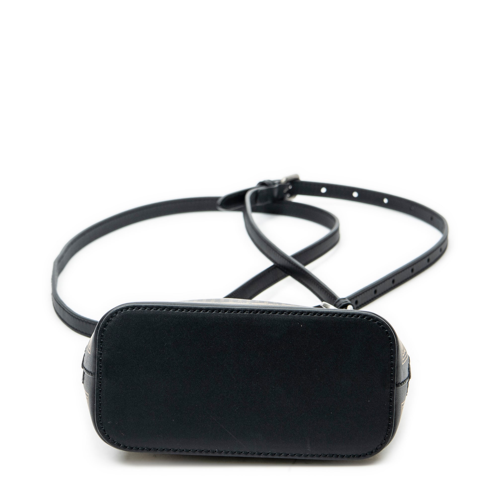 Shoulder Bag Mini Guccy Dome Crossbody Black Calfskin Leather