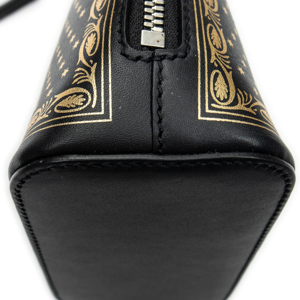 Shoulder Bag Mini Guccy Dome Crossbody Black Calfskin Leather