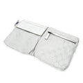 Waist Bag Web Waist Pouch Silver Monogrammed Canvas