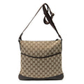 Shoulder Bag Medium Messenger Dark Brown Monogrammed Canvas