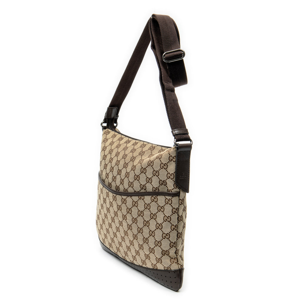 Shoulder Bag Medium Messenger Dark Brown Monogrammed Canvas