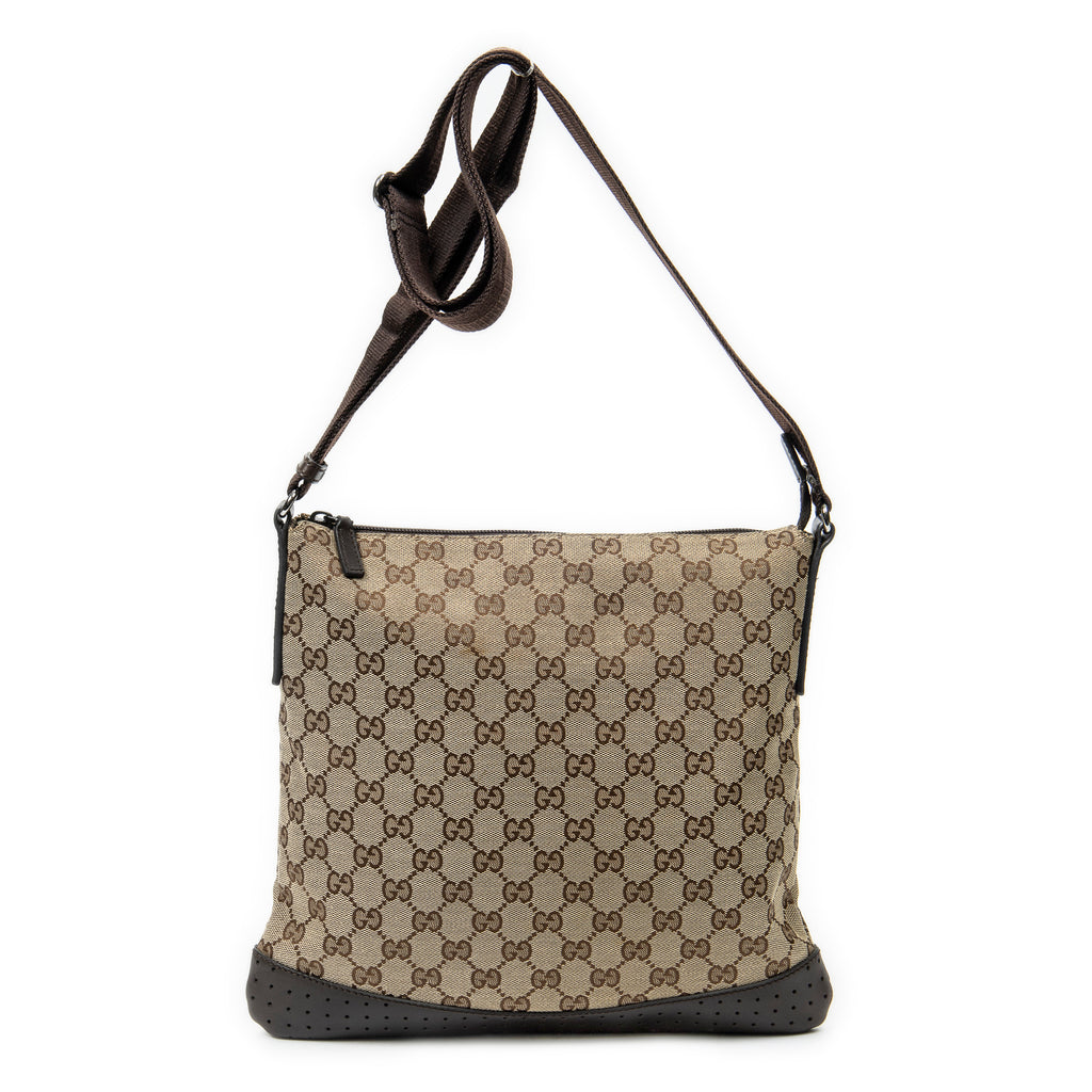Shoulder Bag Medium Messenger Dark Brown Monogrammed Canvas