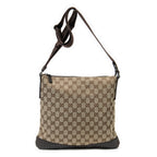 Shoulder Bag Medium Messenger Dark Brown Monogrammed Canvas