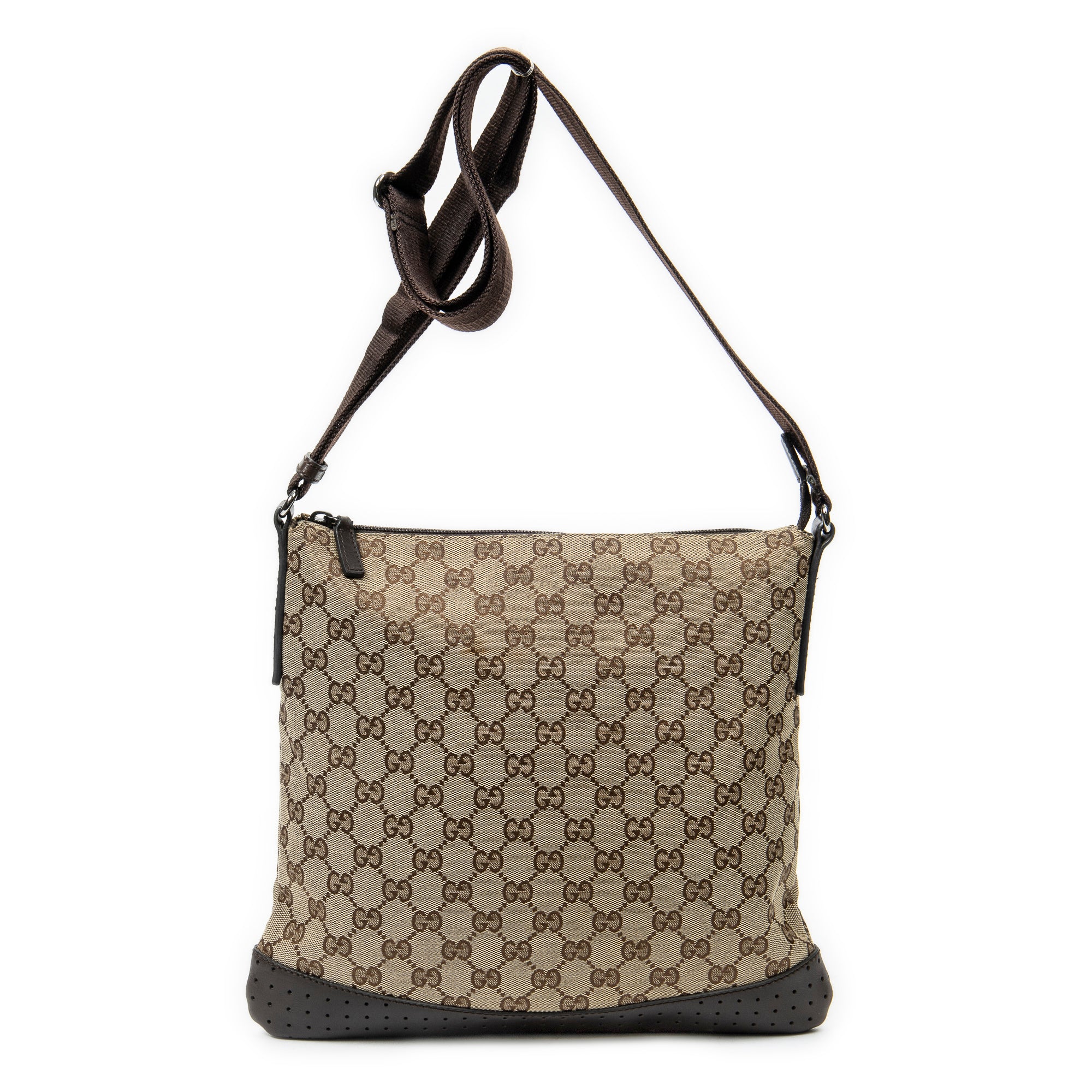 Shoulder Bag Medium Messenger Dark Brown Monogrammed Canvas