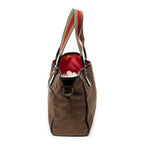 Shoulder Bag Small Open Tote Brown Monogrammed Canvas