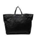 Shoulder Bag Extra Large Shopping Tote Black Guccissima Nylon Canvas