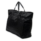 Shoulder Bag Extra Large Shopping Tote Black Guccissima Nylon Canvas