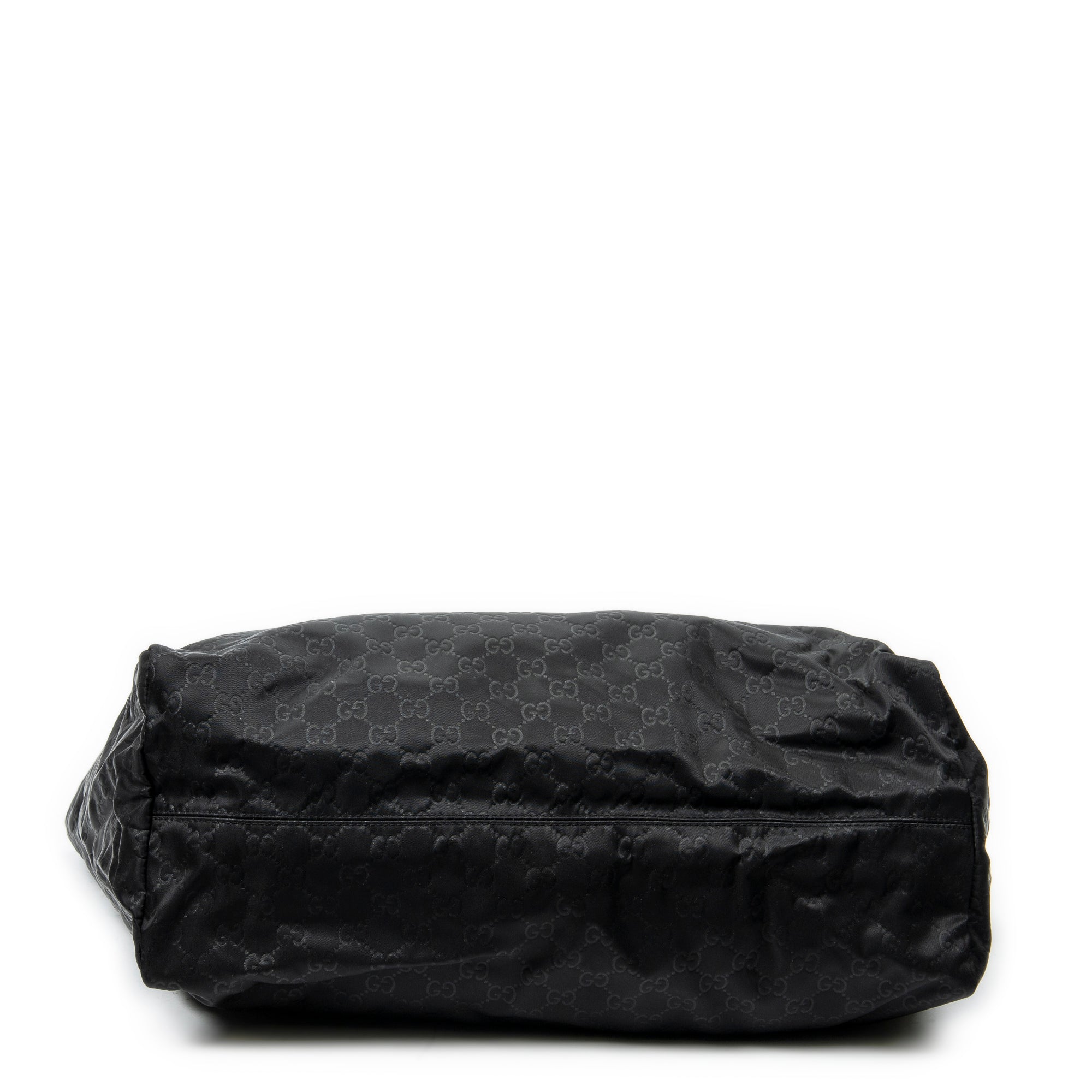 Shoulder Bag Extra Large Shopping Tote Black Guccissima Nylon Canvas