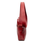 Shoulder Bag Small Logo Messenger Red Grained Calfskin Leather