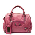 Handbag Giant 21 Midday Pink Distressed Leather