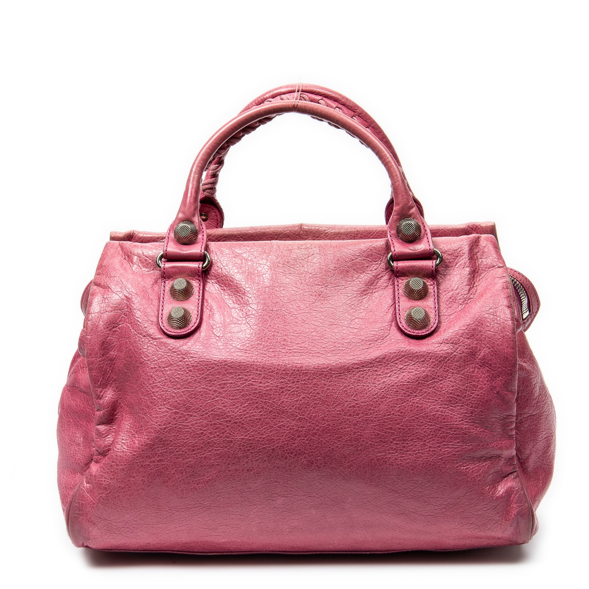 Handbag Giant 21 Midday Pink Distressed Leather