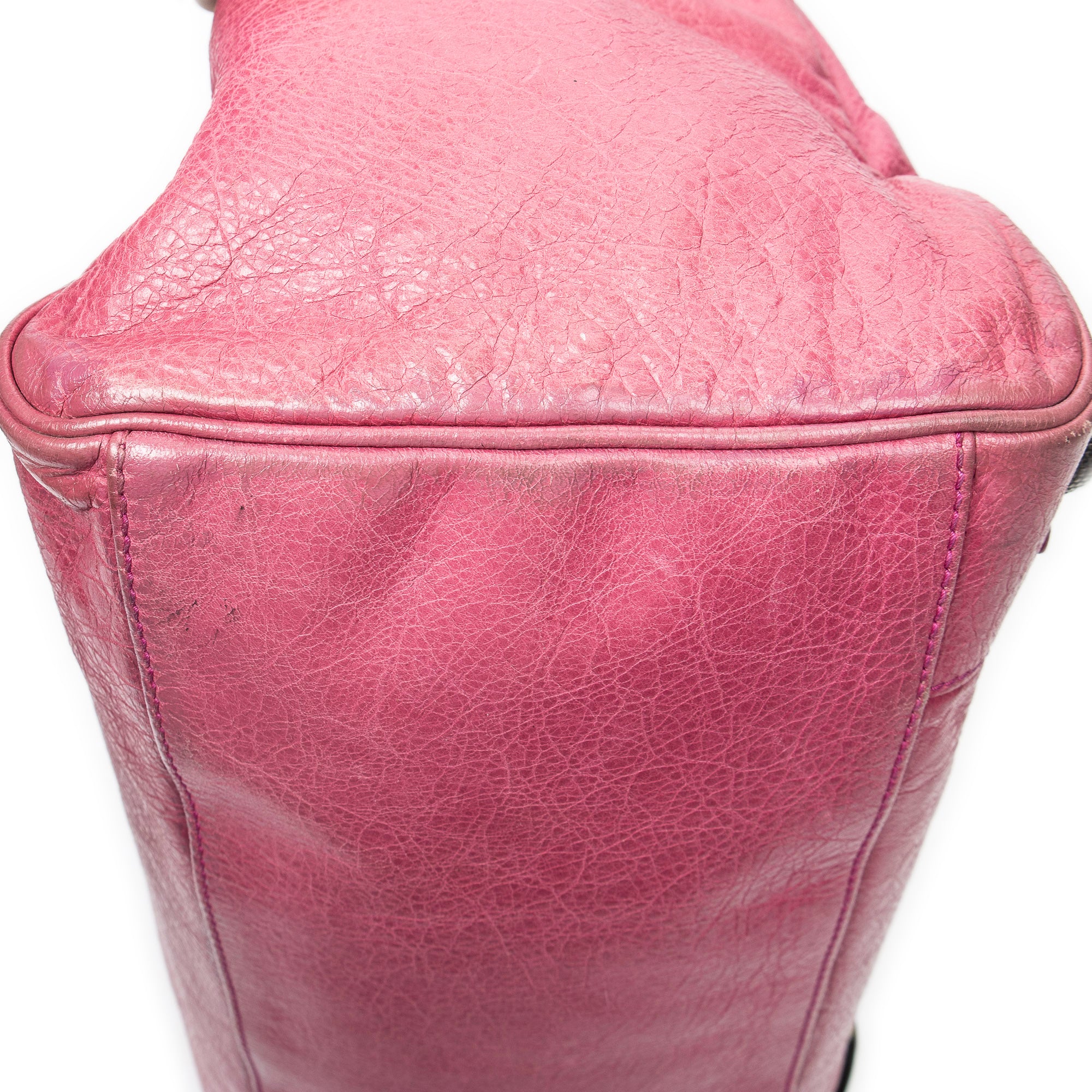 Handbag Giant 21 Midday Pink Distressed Leather