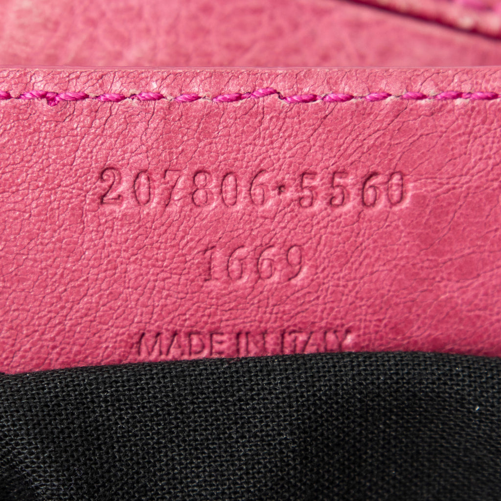 Handbag Giant 21 Midday Pink Distressed Leather