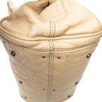 Bolso de Hombro Paddington Piel de Becerro Granulada Beige