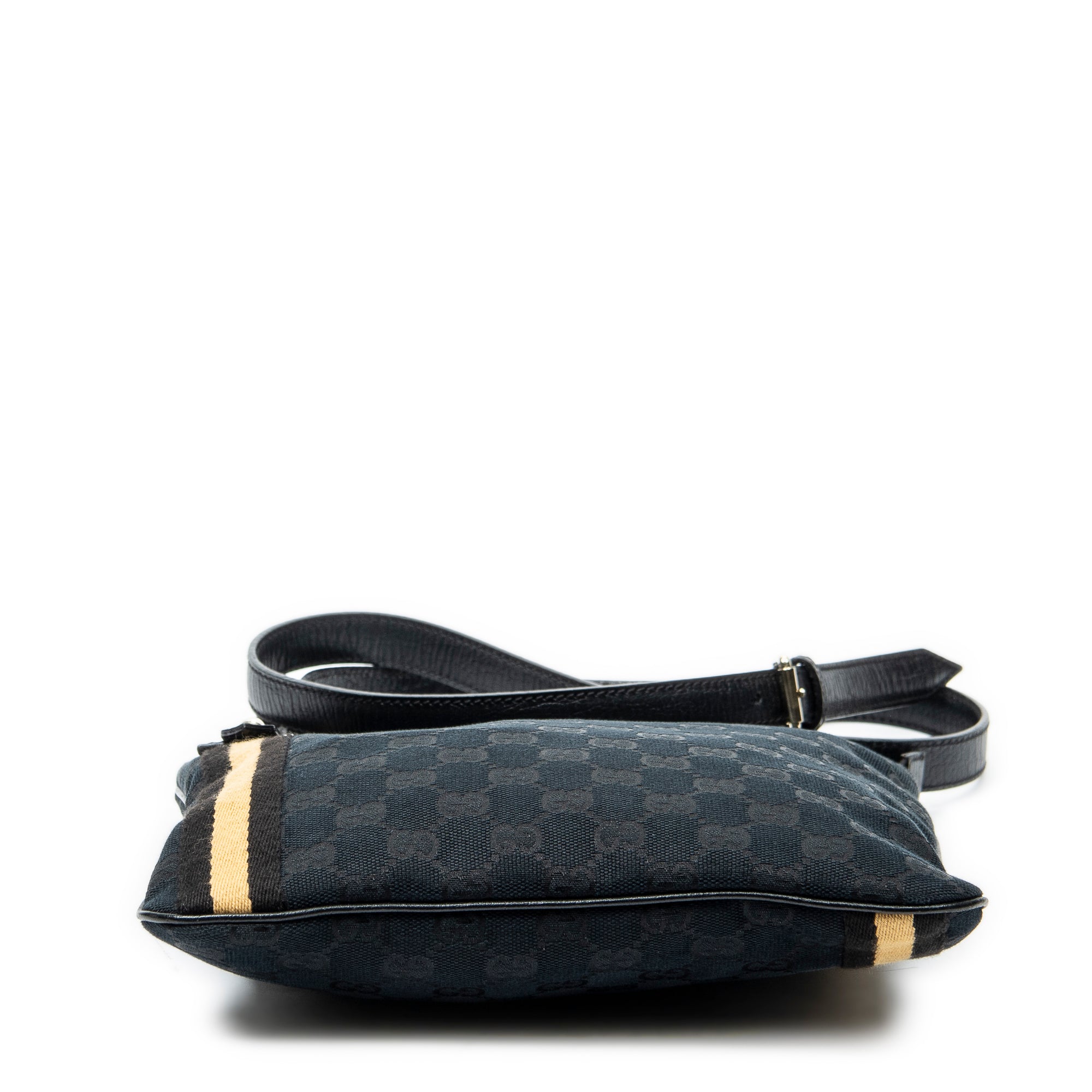 Bolso de Hombro Web Jolicoeur Bandolera Lona Monogrammed Negro