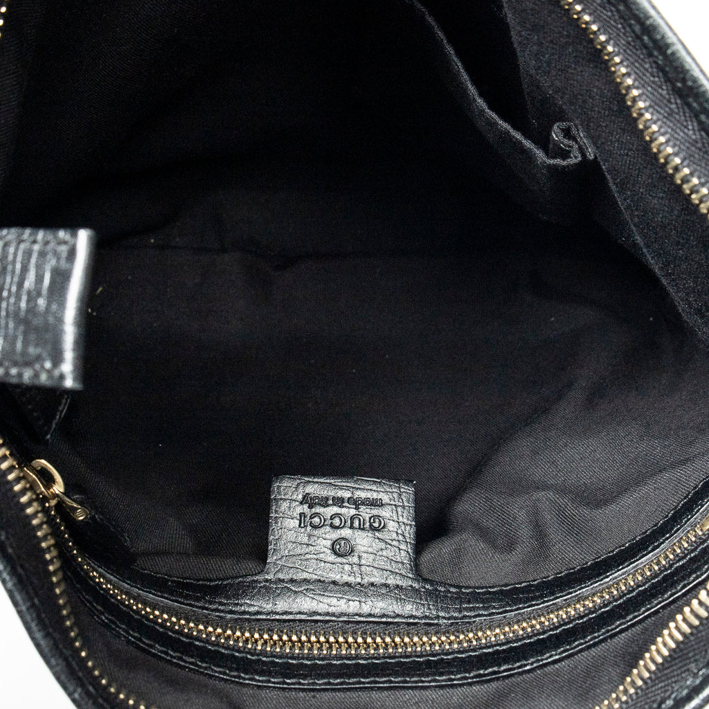 Bolso de Hombro Web Jolicoeur Bandolera Lona Monogrammed Negro