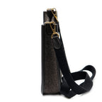 Shoulder Bag Evelyne TPM Dark Brown Felt Canvas