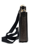 Shoulder Bag Evelyne TPM Dark Brown Felt Canvas
