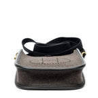 Shoulder Bag Evelyne TPM Dark Brown Felt Canvas
