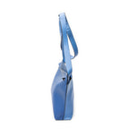 Shoulder Bag Medium T Messenger Blue Grained Calfskin Leather