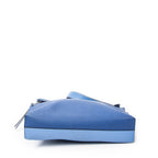Shoulder Bag Medium T Messenger Blue Grained Calfskin Leather
