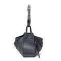 Shoulder Bag Small Hammock Navy Grained Calfskin Leather