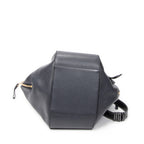 Shoulder Bag Small Hammock Navy Grained Calfskin Leather