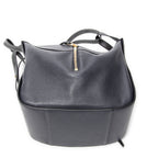 Shoulder Bag Small Hammock Navy Grained Calfskin Leather