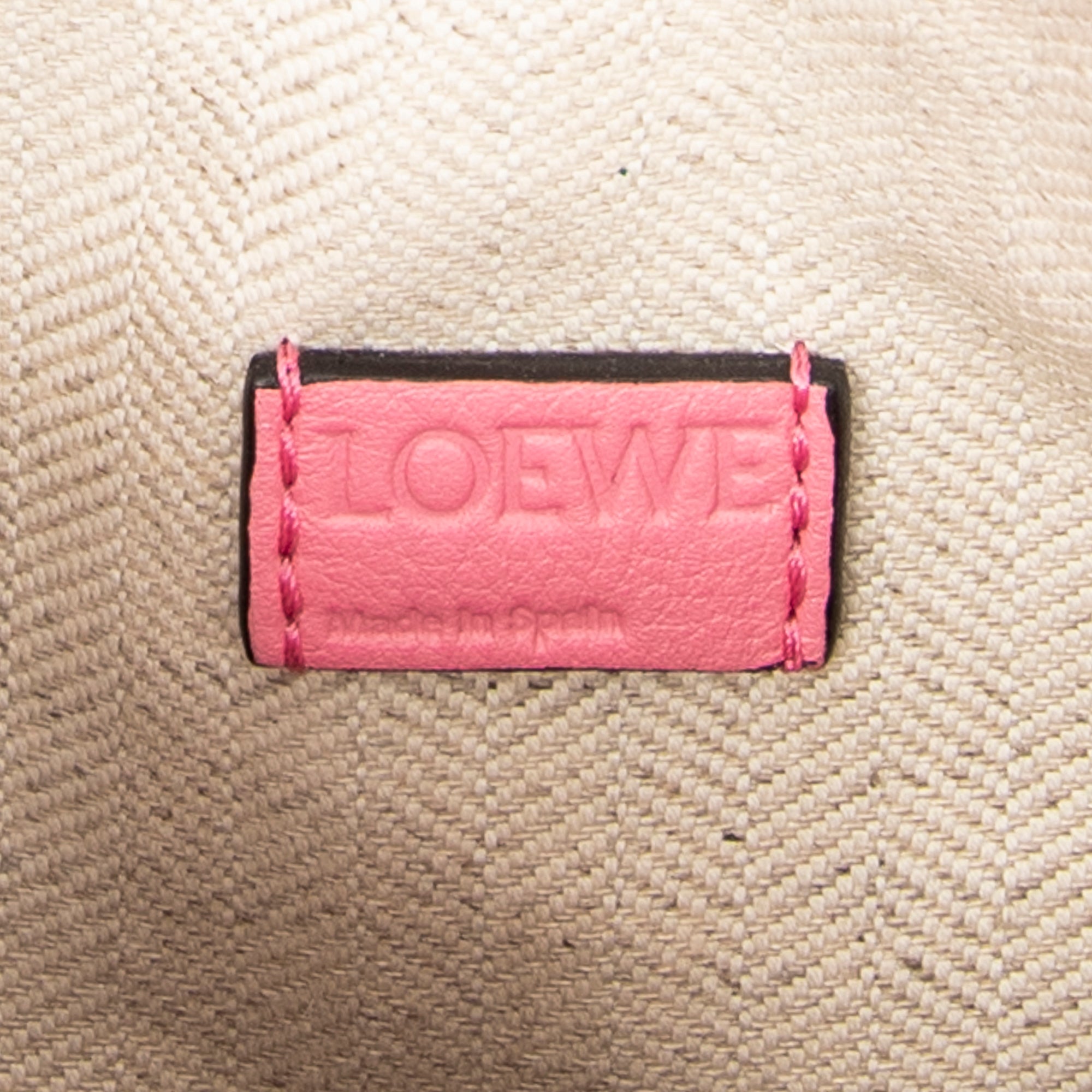 Shoulder Bag Mini Puzzle Bag Pink Calfskin Leather