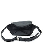 Shoulder Bag Small Puzzle Edge Bumbag Black Calfskin Leather