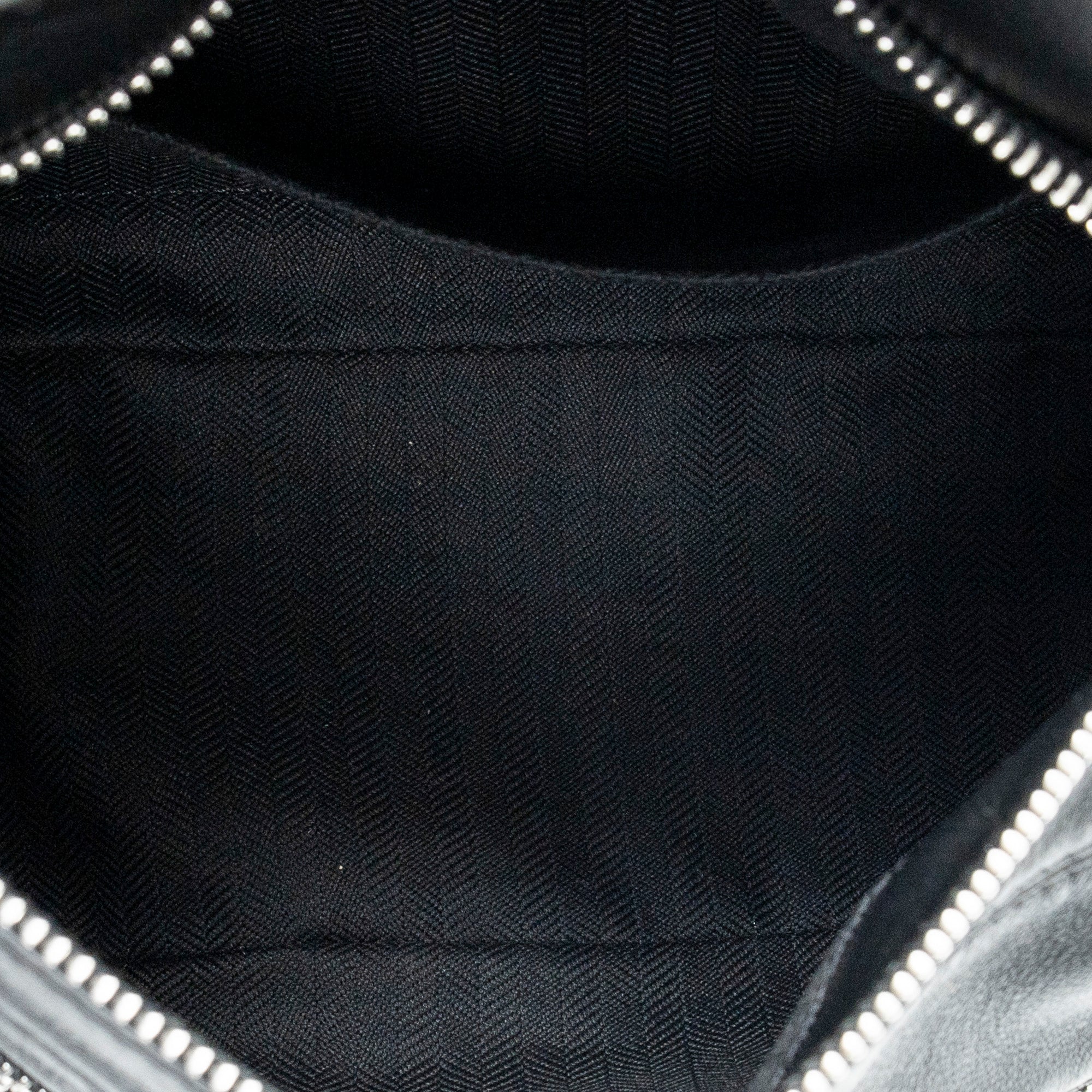 Shoulder Bag Small Puzzle Edge Bumbag Black Calfskin Leather
