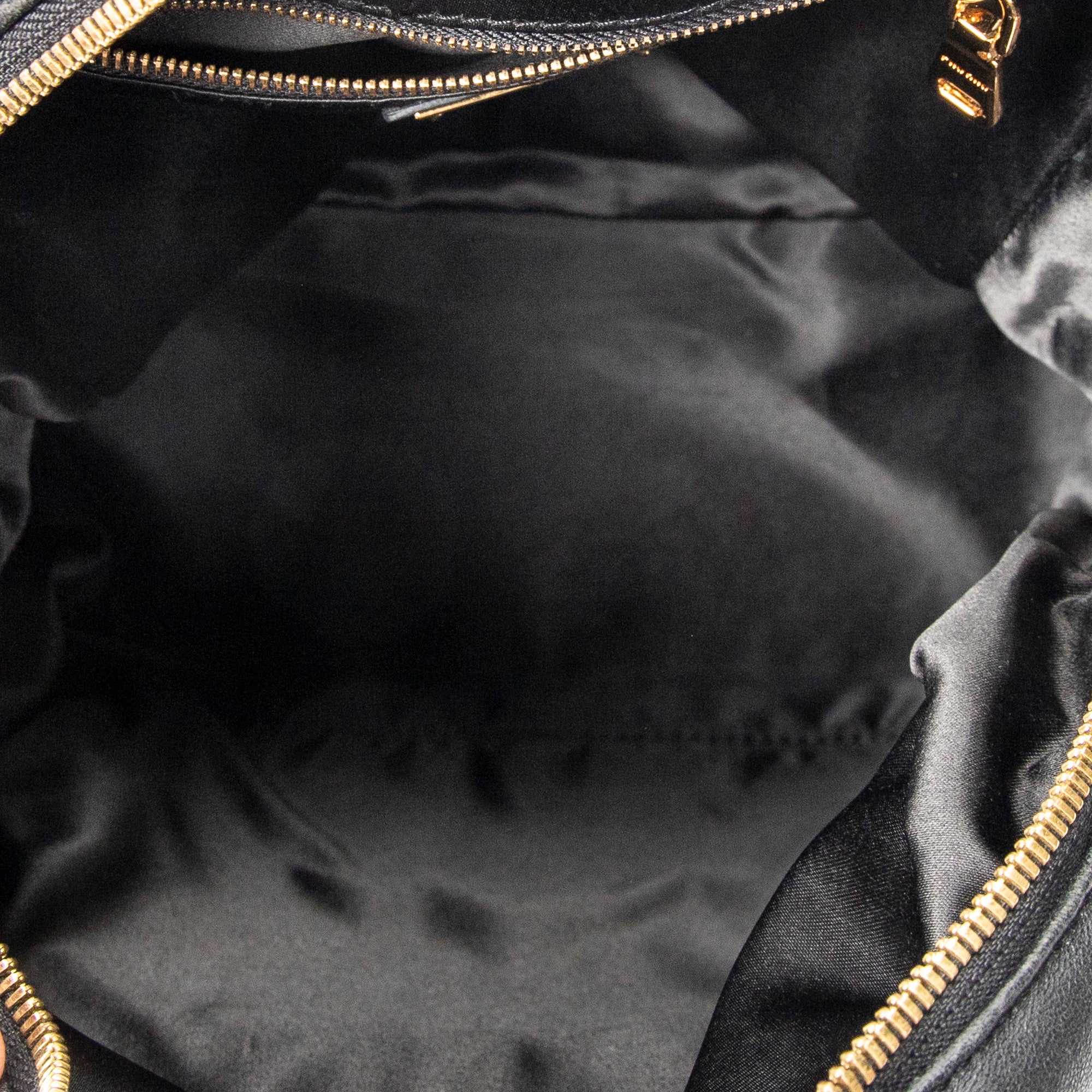 Backpack Small Front Pocket Backpack Black Nappa Matelasse Leather