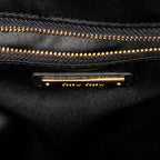 Backpack Small Front Pocket Backpack Black Nappa Matelasse Leather