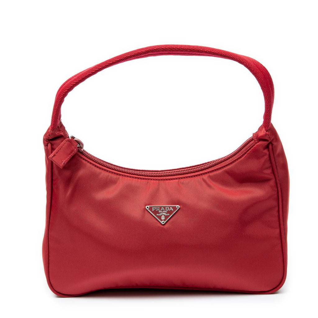 Prada - Mini sac hobo zippé vintage - Rouge